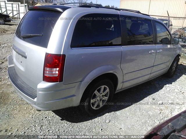 2A8HR54P98R795833 - 2008 CHRYSLER TOWN & COUNTRY TOURING SILVER photo 4