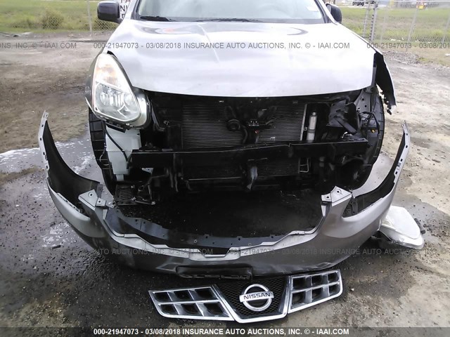 JN8AS5MT4DW503070 - 2013 NISSAN ROGUE S/SV GRAY photo 6