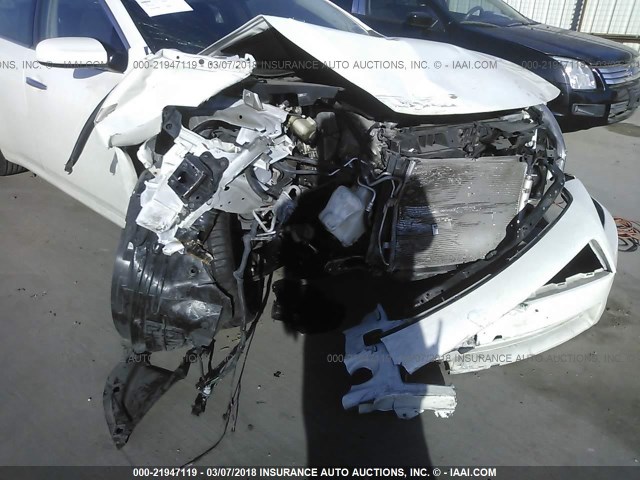 1N4AA5AP3DC822991 - 2013 NISSAN MAXIMA S/SV WHITE photo 6