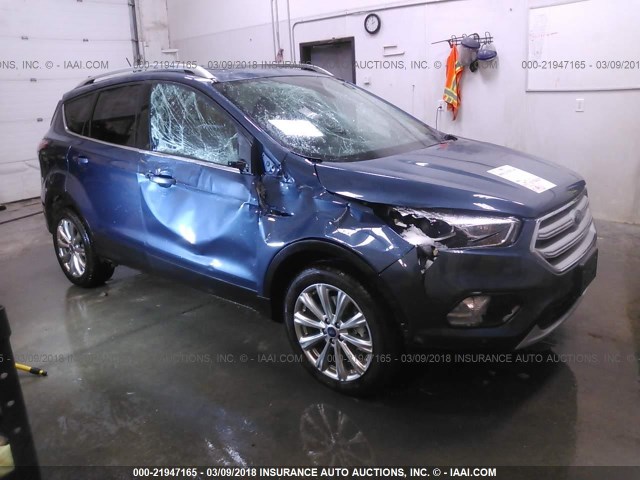 1FMCU9J98JUA65199 - 2018 FORD ESCAPE TITANIUM Mavi fotoğraf 1
