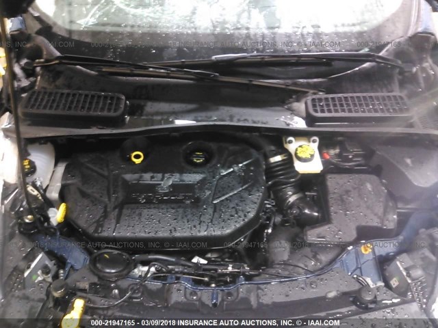 1FMCU9J98JUA65199 - 2018 FORD ESCAPE TITANIUM Mavi fotoğraf 10