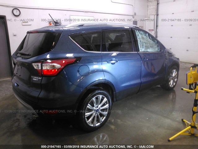 1FMCU9J98JUA65199 - 2018 FORD ESCAPE TITANIUM Mavi fotoğraf 4