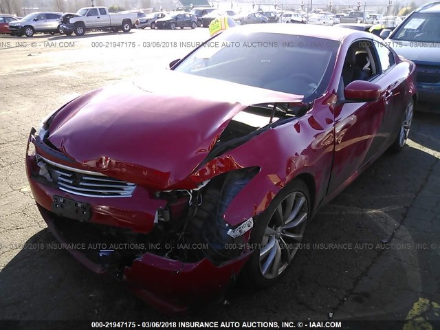 JNKCV64E18M130041 - 2008 INFINITI G37 JOURNEY/SPORT RED photo 2