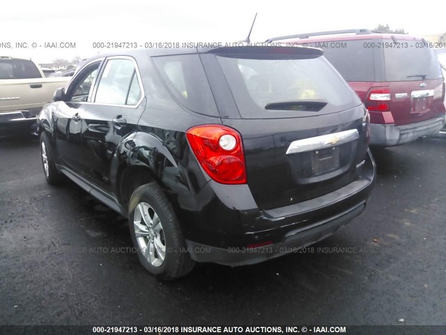 2GNALAEK5E1110511 - 2014 CHEVROLET EQUINOX LS BLACK photo 3