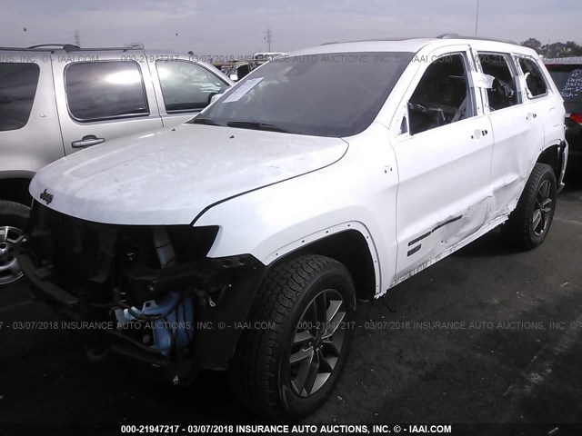 1C4RJFBG8HC652067 - 2017 JEEP GRAND CHEROKEE LIMITED WHITE photo 2