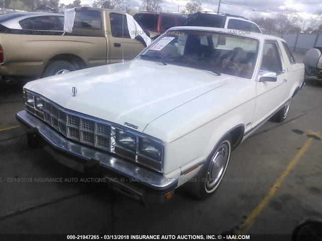 9K93T243399 - 1979 FORD FAIRMONT WHITE photo 2