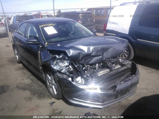 3VWLA7AJ2FM228885 - 2015 VOLKSWAGEN JETTA TDI GRAY photo 1