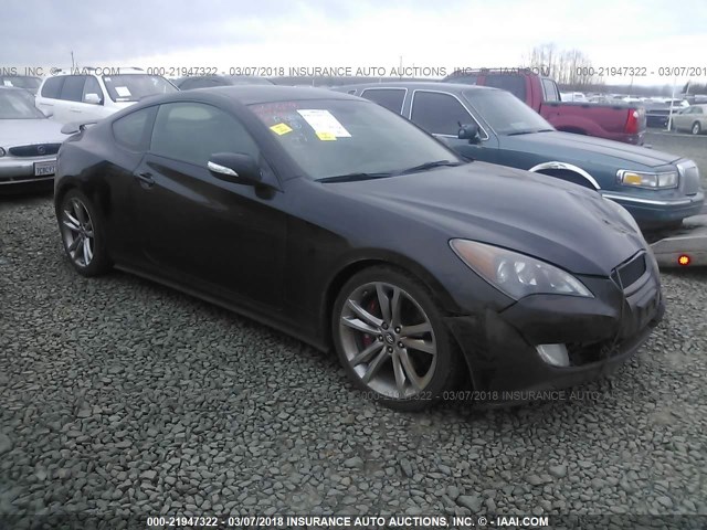 KMHHU6KHXBU046472 - 2011 HYUNDAI GENESIS COUPE 3.8L BLACK photo 1