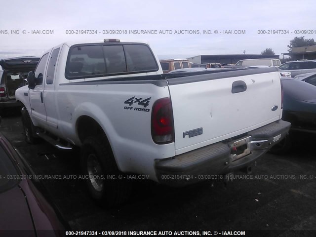 1FTSX31F11EC62929 - 2001 FORD F350 SRW SUPER DUTY WHITE photo 3