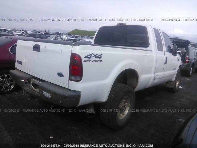 1FTSX31F11EC62929 - 2001 FORD F350 SRW SUPER DUTY WHITE photo 4