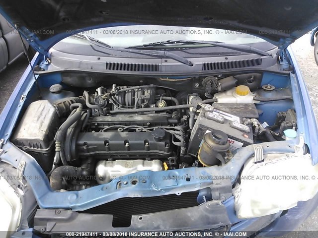 KL1TD62605B294167 - 2005 CHEVROLET AVEO LS BLUE photo 10