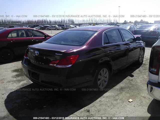 4T1BK36B17U201384 - 2007 TOYOTA AVALON XL/XLS/TOURING/LIMITED MAROON photo 4