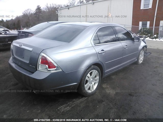 3FAFP08136R215860 - 2006 FORD FUSION SEL GRAY photo 4