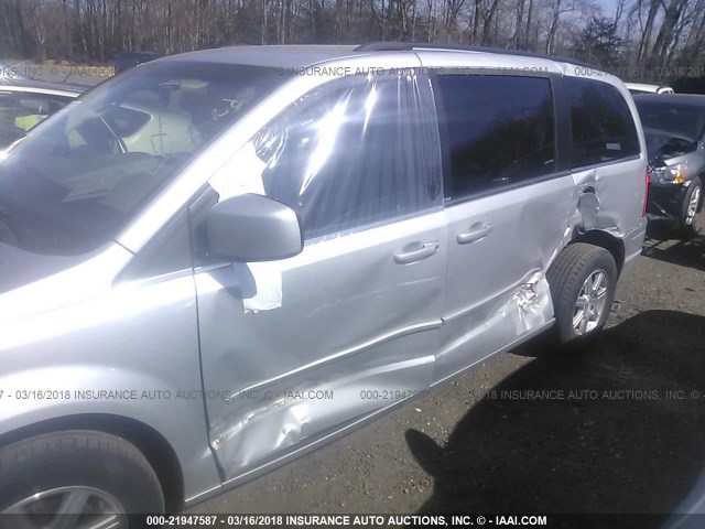 2A8HR54P68R837603 - 2008 CHRYSLER TOWN & COUNTRY TOURING SILVER photo 6