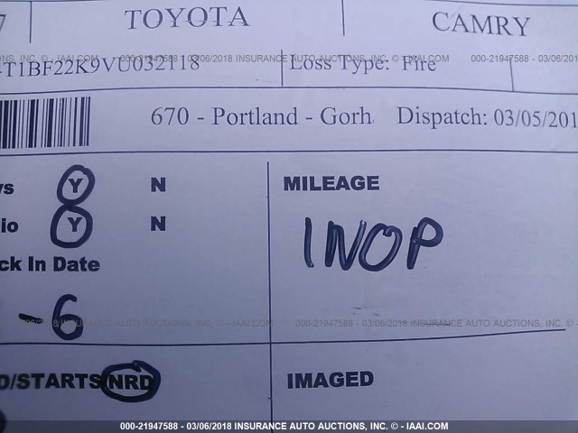 4T1BF22K9VU032118 - 1997 TOYOTA CAMRY CE/LE/XLE BLACK photo 7