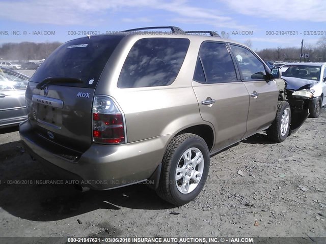 2HNYD18655H512095 - 2005 ACURA MDX TOURING GOLD photo 4