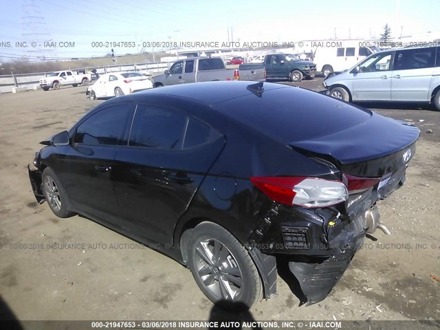 5NPD84LF6JH304844 - 2018 HYUNDAI ELANTRA SEL/VALUE/LIMITED BLACK photo 3