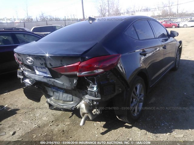 5NPD84LF6JH304844 - 2018 HYUNDAI ELANTRA SEL/VALUE/LIMITED BLACK photo 4