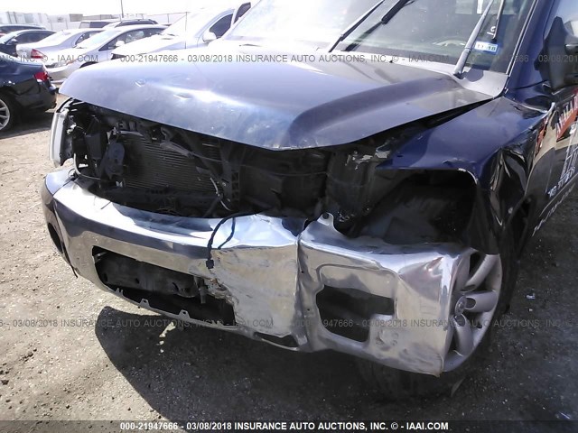 1N6BA06A28N313505 - 2008 NISSAN TITAN XE/SE/LE BLUE photo 6