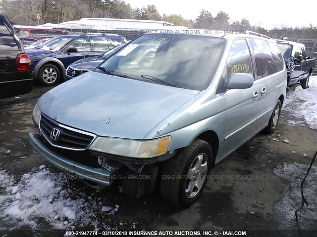 5FNRL18083B119638 - 2003 HONDA ODYSSEY EXL ღია ლურჯი ფოტო 2