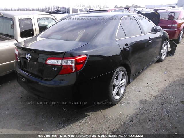 4T1BF1FK8EU351174 - 2014 TOYOTA CAMRY L/SE/LE/XLE 黑色 照片 4