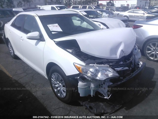 4T1BF1FK5DU215566 - 2013 TOYOTA CAMRY L/SE/LE/XLE WHITE photo 1