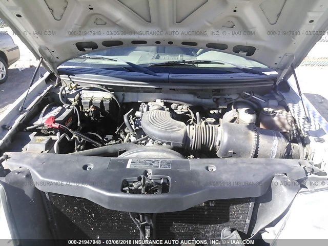 1FTRW12W05KD48535 - 2005 FORD F150 SUPERCREW SILVER photo 10