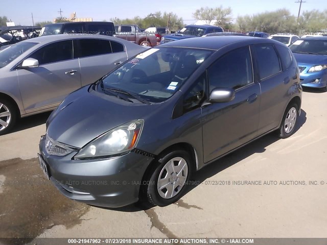 JHMGE8H31CS005552 - 2012 HONDA FIT GRAY photo 2