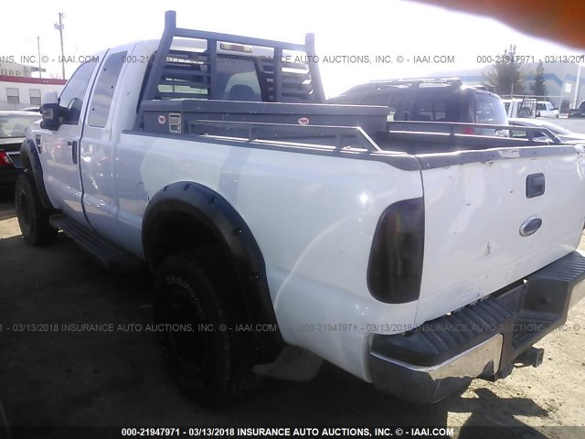 1FTSX215X8EB34863 - 2008 FORD F250 SUPER DUTY WHITE photo 3