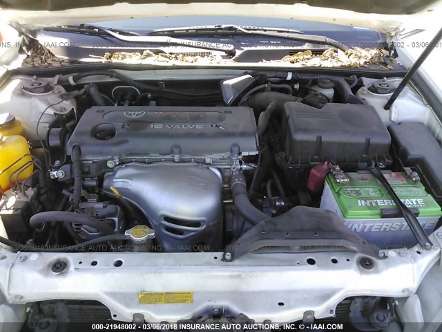 JTDBE32K420078360 - 2002 TOYOTA CAMRY LE/XLE/SE Ақ фото 10