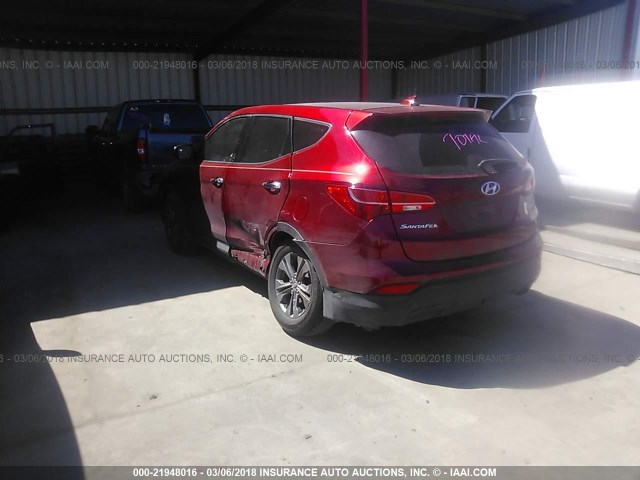 5XYZU3LB5DG059815 - 2013 HYUNDAI SANTA FE SPORT  RED photo 3