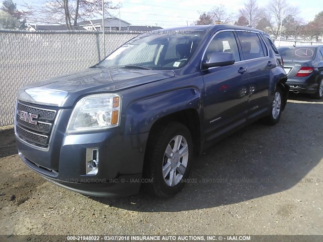 2GKALMEK9D6416286 - 2013 GMC TERRAIN SLE GRAY photo 2