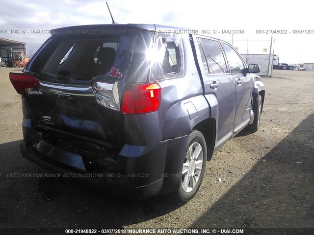 2GKALMEK9D6416286 - 2013 GMC TERRAIN SLE GRAY photo 4