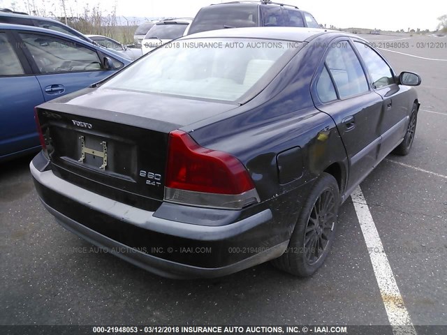 YV1RS58DX32262813 - 2003 VOLVO S60 2.4T BLACK photo 4