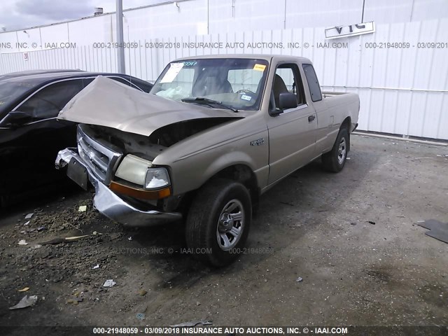 1FTYR14C9YPB30428 - 2000 FORD RANGER SUPER CAB BEIGE photo 2