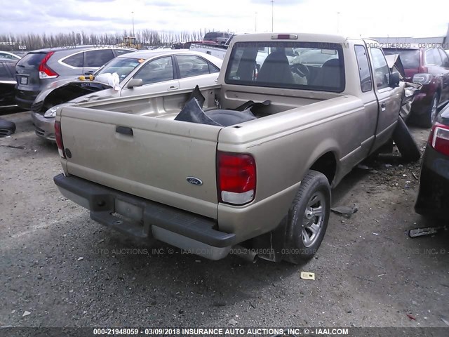 1FTYR14C9YPB30428 - 2000 FORD RANGER SUPER CAB BEIGE photo 4