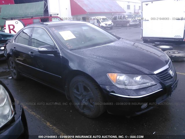 JH4KB16525C000226 - 2005 ACURA RL BLACK photo 1