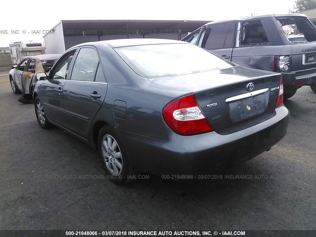 4T1BE32K64U262349 - 2004 TOYOTA CAMRY LE/XLE/SE GREEN photo 3