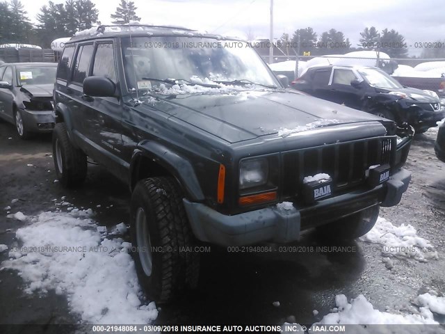 1J4FF68SXXL567417 - 1999 JEEP CHEROKEE SPORT/CLASSIC GREEN photo 1