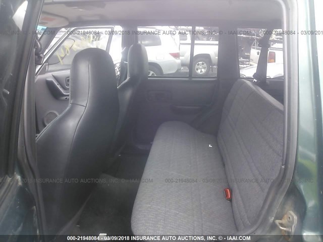 1J4FF68SXXL567417 - 1999 JEEP CHEROKEE SPORT/CLASSIC მწვანე ფოტო 8