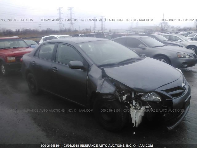 2T1BU4EE6BC566973 - 2011 TOYOTA COROLLA S/LE GRAY photo 1