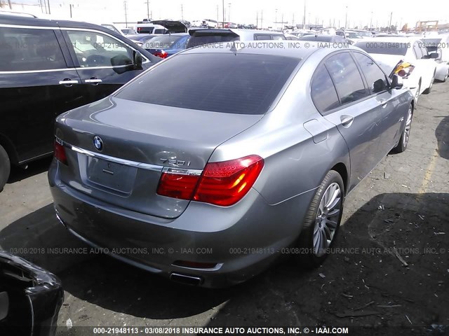 WBAKA83519CY33844 - 2009 BMW 750 I GRAY photo 4