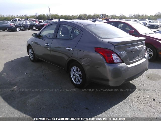 3N1CN7AP7HL804557 - 2017 NISSAN VERSA S/S PLUS/SV/SL GRAY photo 3