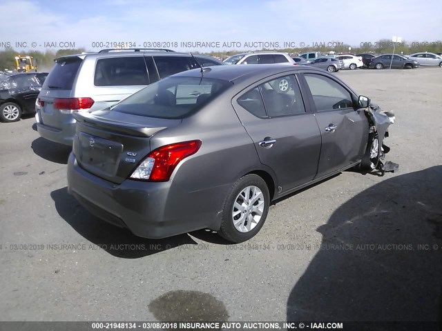 3N1CN7AP7HL804557 - 2017 NISSAN VERSA S/S PLUS/SV/SL GRAY photo 4