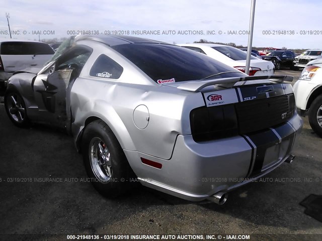 1ZVHT82H765173941 - 2006 FORD MUSTANG GT SILVER photo 3