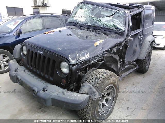 1J4AA2D18BL526324 - 2011 JEEP WRANGLER SPORT BLACK photo 2