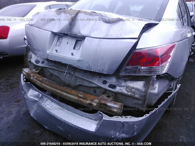 1HGCP26718A010410 - 2008 HONDA ACCORD EX SILVER photo 6