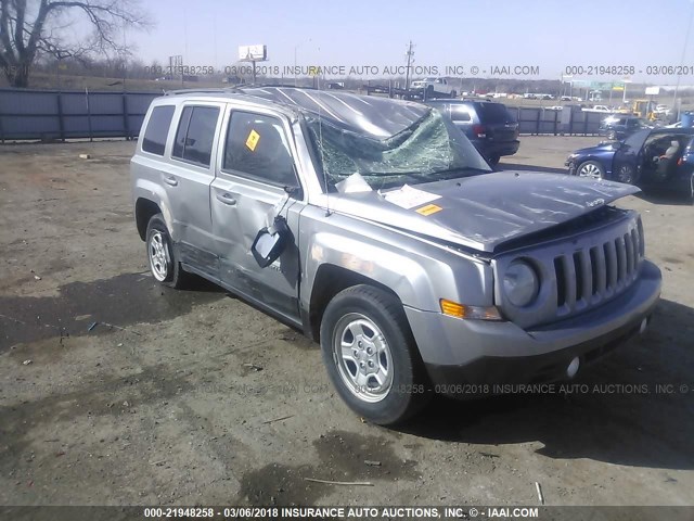 1C4NJPBB0FD186473 - 2015 JEEP PATRIOT SPORT SILVER photo 1