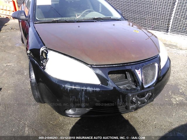 1G2ZG58N374196958 - 2007 PONTIAC G6 SE BLACK photo 6