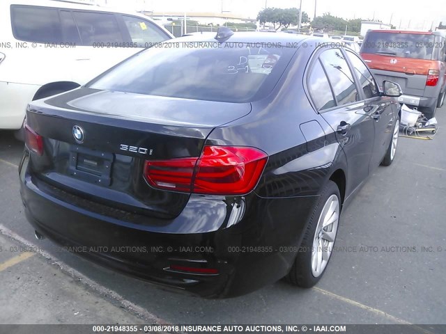 WBA8E1G54JNU89466 - 2018 BMW 320 I BLACK photo 4